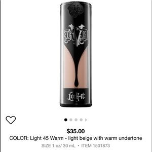 Kat Von D Lock It Foundation Light 45 Warm